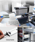 Heavy Duty Full Extension Drawer Slides With Side Mount Rails For 300mm 550mm And 1200mm Lengths with locking mechanism detail