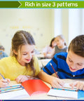 Students using Sea Animal Themed Classroom Name Plates Pack Of 40 With Adhesive Dots Manuscript Alphabet Tags For Desks.