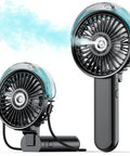 Misting Handheld Fan With 180 Degree Fold USB Rechargeable Personal Cooling Sprayer 3 Speed Portable Breeze