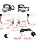 10 Inch Motor Drive Air Wheel Conversion Kit With 250W 24V Electric Cart Scooter Motor, wires and components displayed.