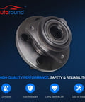 Front Wheel Bearing And Hub Assembly For 1999 2000 2001 2002 2003 2004 Jeep Grand Cherokee Front Left And Front Right 5 Lug Non ABS Replacement Kit Easy Install Direct Fit on dark background