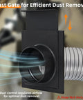 Blast gate valve for Heavy Duty Four Inch Dust Collection Kit, designed for efficient dust removal with airflow control.