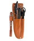 5 Piece Cable Splicing Kit With Spring Loaded Scissors LED Pen Light And Durable Leather Pouch