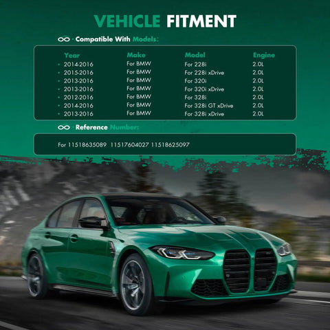Performance Auxiliary Water Pump 11518635089 For Bmw 2 Series 3 Series 4 Series Xdrive Cars 2013 To 2016 vehicle fitment details.