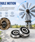 Windmill Bearing Repair Kit with Sealed Bearings One Half Inch Inner Diameter and One and Three Eighths Inch Outer Diameter close-up with windmill
