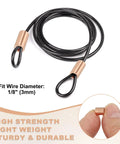 One Eighth Inch Copper Wire Rope Stop Sleeve Gold Round Crimp Ferrules For Wire Rope And Cable 25 Pcs Must Have Waterproof Rustproof Corrosion Resistant Heavy Duty Crafting And Rigging Essentials, 1/8 in 3mm rope