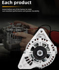 Heavy Duty Alternator For Kia Sedona 2002 To 2005 120 Amp 6 Groove Pulley showing close-up details of generator construction.