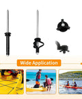 Hella Tough Kayak Rivet Gun Kit With 18 Pcs Waterproof Tri Grip Rivets For marine fixes, showcasing metal rivets and black grips.