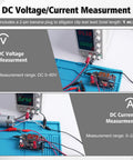 DC voltage/current measurement from Hands On DIY Digital Voltmeter And Ammeter Soldering Practice Kit With LED Display.
