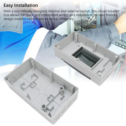 Industrial Grade IP66 Weatherproof DC Circuit Breaker Box Built Like A Tank Plastic Enclosure For Solar Battery MCCB with easy installation features.
