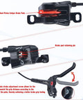Amazon MT200 MTB hydraulic disc brake set, aluminum alloy, 2-piston calipers (left front 800mm, right rear 1550mm)