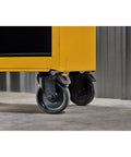 Rolling Tool Chest With Eight Drawers 52 Inch Wide 100 Pound Drawer Capacity Heavy Duty Mobile Workshop Storage caster wheels