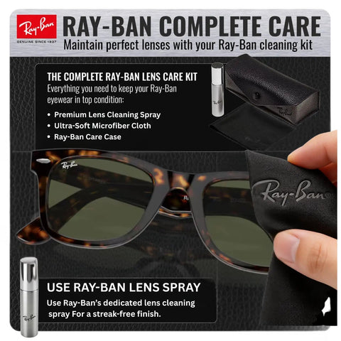 Square Shape Non Polarized Sunglasses With G15 Green Lens For Men And Women Includes Official Eyewear Kit, shown with cleaning kit