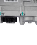 Turbo actuator calibration kit with silver housing and black 4-pin connector (close-up)
