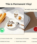 Leopard Print Permanent Vinyl Sheets Bundle 12X10 Inch, 10 Pack With 2 Transfer Papers in use for crafting DIY projects.