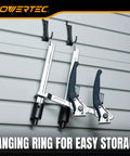Heavy Duty Welding Clamps Set of 2 for 5/8 Inch Fixture Holes hanging on storage hooks