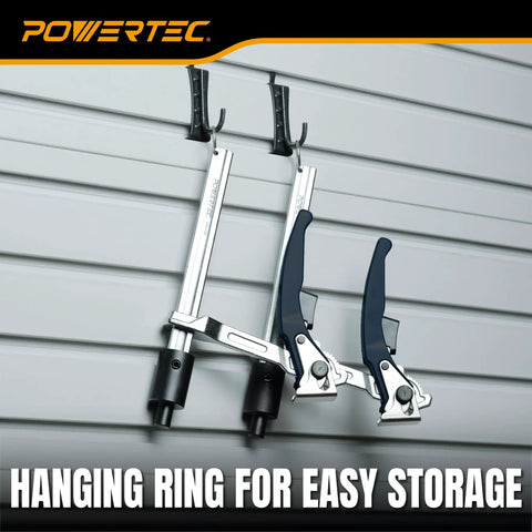 Heavy Duty Welding Clamps Set of 2 for 5/8 Inch Fixture Holes hanging on storage hooks