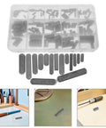 Boss Level Stainless Steel Woodruff Key Set 140 Pieces 15 Sizes Featuring Round Ends For Automotive Aerospace Builds Delivering Strong Locking And Torque Transmission Power Keeping Machines Running Getting Job Done, assorted keys in case