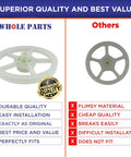 Comparison of Heavy Duty Washer Thrust Bearing Replacement Kit 12002213 showing durability versus flimsy material