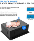 Undermount 14X19 Inch Bar Sink In 16 Gauge Stainless Steel, soundproof design with baby sleeping on noise reduction pad.