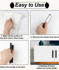 Easy install guide for 4 Pack Peel And Stick Cabinet Handles Adhesive Drawer Pulls For Kitchen Cabinets Doors And Windows Black Finish