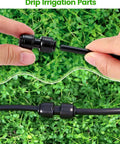 36 Pack Quick Connect One Quarter Inch Straight Couplings For Drip Irrigation Systems, Easy Leak Free Install, UV Resistant