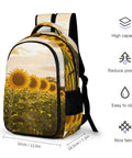Sunflower Farm Barn Landscape Backpack For Daily Carry And Everyday Use Unisex Large Capacity Daypack With Durable Polyester