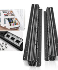 Undermount Heavy Duty Drawer Slides 16 Inch 260 Lb Load Capacity Bottom Mount Full Extension Ball Bearing Hidden Rails