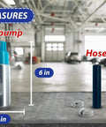 Electric In Tank Fuel Pump Kit 300 LPH With Installation Kit dimensions 2.5x6 inches pump, 3 inch hose in garage setting