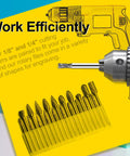 20-piece carbide die grinder burr set with 1/8 in shank for Dremel/Milwaukee rotary tools