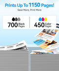67XL Black Color Ink Cartridges Combo Pack Compatible With HP 67 Ink for DeskJet and Envy printing 1150 pages total