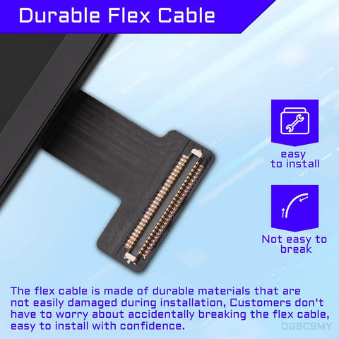 Close-up of durable flex cable for iPhone 12 Pro Max 6.7 Inch LCD Screen Replacement Kit With 3D Touch Digitizer Full Assembly
