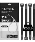 Heavy Duty Zip Ties 250 Lb Tensile Strength, 11.6 Inch Long 0.47 Inch Wide Thick Electrical Cable Ties with packaging