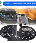 Heavy Hitter Metal Band Saw Blade Guard For DCS371 And DCS3711 Models, 14 inch metal protective cover with mounting hardware.