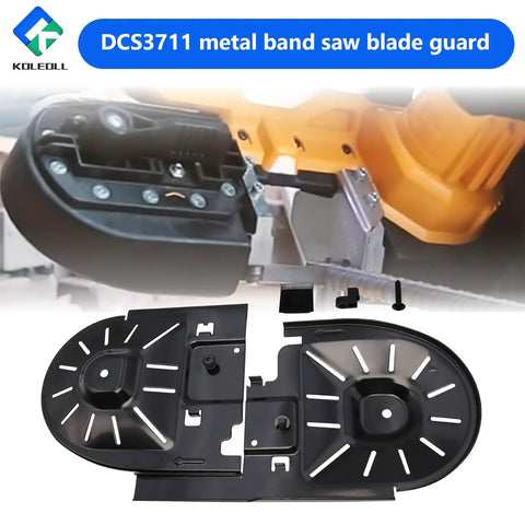Heavy Hitter Metal Band Saw Blade Guard For DCS371 And DCS3711 Models, 14 inch metal protective cover with mounting hardware.