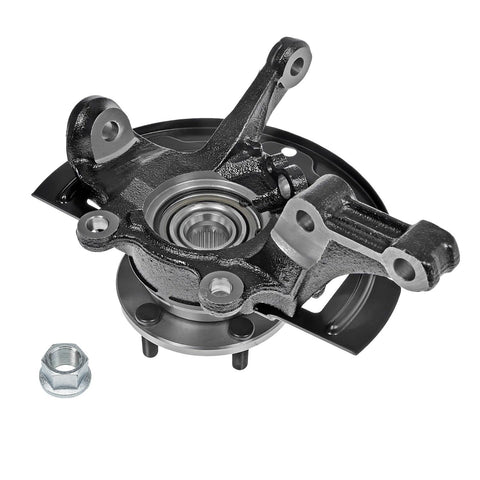 2.5L Front Left Steering Knuckle for 02-06 Nissan Altima, Driver Side Steering Knuckle and Wheel Bearing Hub Assembly Replacement