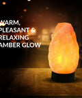 Multicolor USB LED Salt Lamp With Plastic Base For Home Office Dorm Decor, Hand Carved Salt Lamp For Relaxation Ambience Air Purification And Chill Vibes glowing
