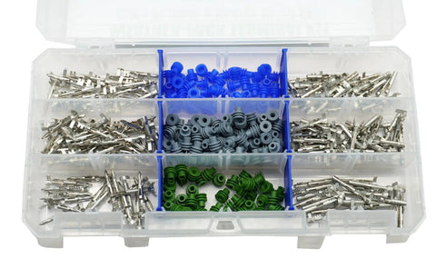 Grab This Awesome 320PC Weather-Pack Electrical Kit With Sealed Terminals And Connectors For Heavy Duty Wiring Up To 10-20 Gauge Making Every Connection Totally Waterproof In Tough Automotive Conditions.