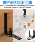 Diagram of the Heavy Duty Self Closing Saloon Door Hinges 304 Stainless Steel Self Return Dual Swing Cafe Hinges with adjustable gear design.