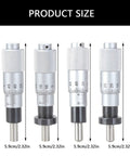 Pro Grade Flat Needle Micrometer Head Precision Tool 0.01mm Accuracy, 0 To 13mm Range, Carbon Steel Construction overview
