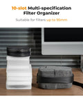 10 Pocket Hard Shell Lens Filter Case With Hand Strap Waterproof Camera Filter Wallet Fits Up To 95mm ND UV CPL Filters EVA Pouch