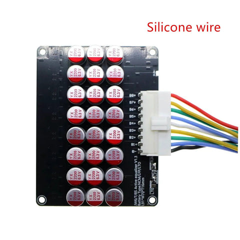 8S 5A Active Equalizer Balancer For LiPo LiFePO4 LTO Batteries 6S 7S with silicone wire connectors