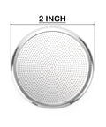 Top view of 2-inch 2000-Hole Aluminum Garden Hose Nozzle Replacement For Watering Wand, Easy Grip Gentle Mist Sprayer.