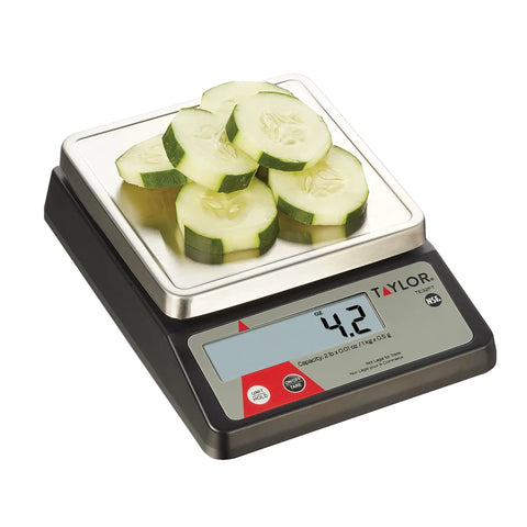 Compact Digital Portion Control Scale For Precise Food Weighing And Portioning, Tare And Hold Functions, NSF Certified