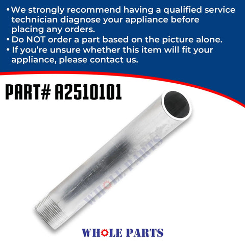 Curved Drain Off Pipe Valve Outlet Extension Tube For Fryers A2510101 Replacement Fitting Compatible With Pitco Anets Southbend