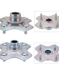 Heavy Duty Rear Axle Shaft And Left Right Wheel Hub Assembly For Honda Rancher 350 400 ATV 4x4 2x4 showing detailed wheel hub.
