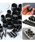 Leather Hole Punch Set 25-Piece With 1-25mm Hollow Punch Kit showing various punch sizes and storage box