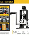 Gypsyfy Manual Wire Stripping Machine For Copper Cable Peeling showing adjustable blade and hand crank features.