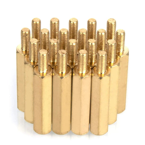 Brass standoffs from Raspberry Pi All-In-One Spacer Kit 160 Pieces M2.5 Brass Standoffs Nuts Screws Set For Raspberry Pi 4 Model B 3B 3B Plus Zero W 2B And More Easy Install Pro Accessories