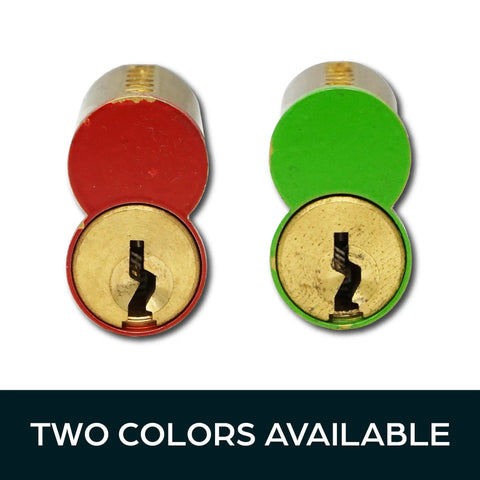 Grab This Heavy Duty Seven Pin Green Small Format Interchangeable Core That Locks Down Commercial Jobs Smoothly With One Control Key And Two Operating Keys For Quick Job Site Swaps - Red and Green Color Options